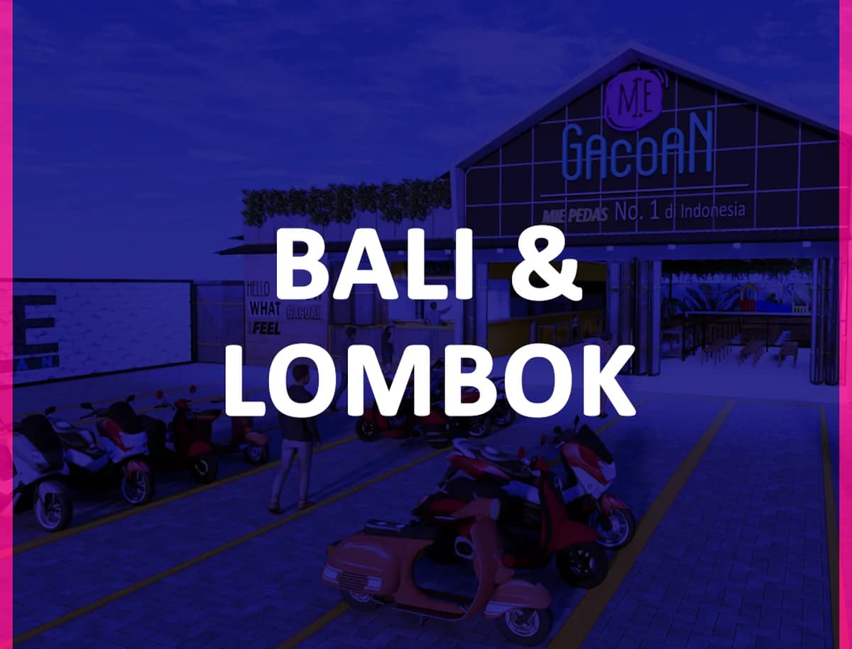 Outlet Mie Gacoan wilayah Bali & Lombok